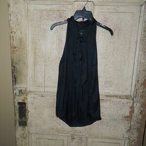 Banana Republic Sleeves Bow Tie Keyhole Front Top Blouse Size XS (UU-49)